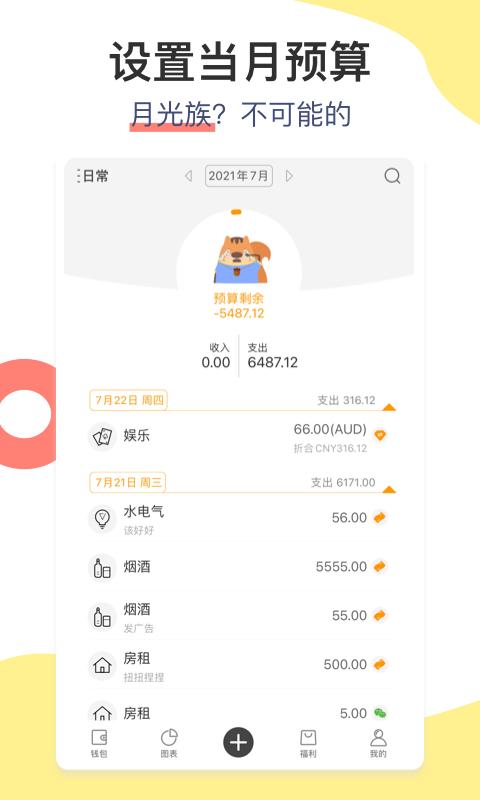 松鼠記賬